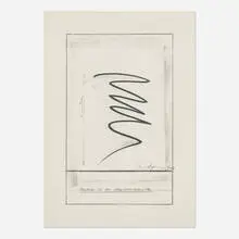 Bernar Venet, Position of an Undetermined Line, c. 1979, lithograph