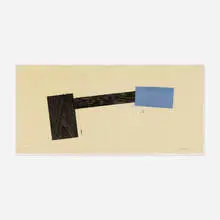 Joel Shapiro, Untitled, 1988, woodcut in colors on Kozo