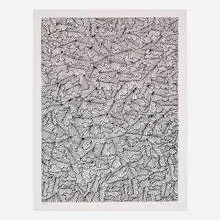 Jan Schoonhoven, Untitled (Composition with Leaves), 1972, screenprint on wove paper