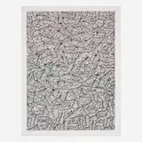 Jan Schoonhoven, Untitled (Composition with Leaves), 1972, screenprint on wove paper