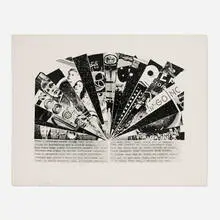Joe Tilson, Shakespeare's Fifteenth Sonnet (from the Shakespeare portfolio), 1964, screenprint on J. Green