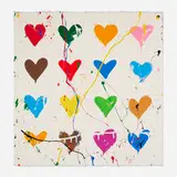 Thierry Guetta, All You Need is He(Art) (Unique), 2022, screenprint in colors with hand-painted elements