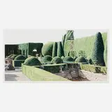 Tom Fawkes, Villa Gamberaia, 1990, watercolor on paper