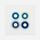 Jeffrey Simmons, Blewit (4 Blue Circles), 2000, watercolor on paper