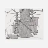 Art Hansen, Vashon Farm, 2000, ink on paper