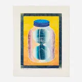 John E. Buck, The Glass Furnace, 1997, woodcut in colors