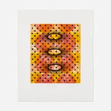 Rae Mahaffey, Variation #4, 2000, vitreograph monotype
