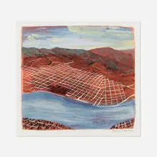 Michael Brophy, Grid, 2000, gouache on paper