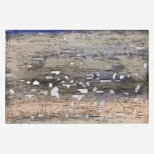 Fay Chong, Northwest Residential Patterns, 1971, ink and watercolor on paper laid to board