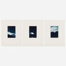 Juan Uslé, One More Night at Sea III, V, VI (three works from the One More Night at Sea portfolio), 2002, heliograph in colors, letterpress on C.M. Fabriano