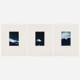 Juan Uslé, One More Night at Sea III, V, VI (three works from the One More Night at Sea portfolio), 2002, heliograph in colors, letterpress on C.M. Fabriano