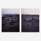 Massimo Vitali, Rosignano Dawn (diptych) (from A Portfolio of Landscapes and Figures), 2006, offset lithograph in colors on 300g Consort Royale
