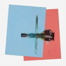 Andy Warhol, Washington Monument (Unique), 1983, 3D screenprint in colors and collage on paper