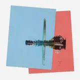 Washington Monument (Unique) by Andy Warhol, 1983, 3D screenprint in colors and collage on paper, sold Aug 2023