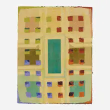 Alan Shields, Untitled, etching and aquatint in colors with collage