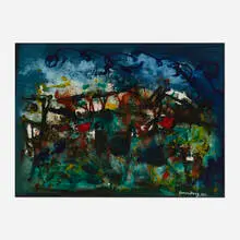 Ralph Rosenborg, Untitled, 1961, gouache on paper