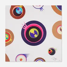 Jellyfish Eyes (White I) by Takashi Murakami, 2006, offset lithograph in colors, sold Aug 2023