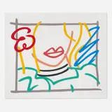 Tom Wesselmann, Monica (23rd New York Film Festival poster), 1985, screenprint in colors