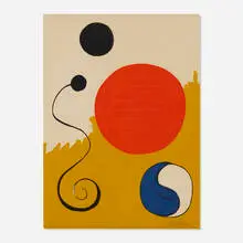 For Young Artists by Alexander Calder, lithograph in colors, sold Aug 2023