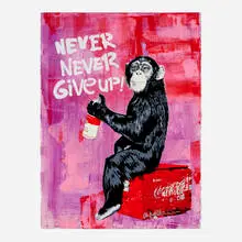 Everyday Life (Unique) by Thierry Guetta, 2023, screenprint in colors with hand-painted elements, sold Aug 2023