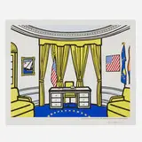 Roy Lichtenstein, A New Generation of Leadership (The Oval Office), 1992, offset lithograph in colors