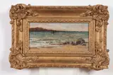 J.B. Donaldson, SAILBOATS OFFSHORE: PAIR, each signed, Oil on panel
