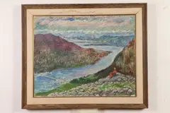 Egmw, Impressionist Landscape, Oil on canvas