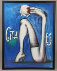André François, GITANES, color serigraph circa 1990, GITANES, color serigraph circa 1990
