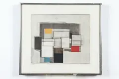Norio Azuma, Plaza, Serigraph on canvas