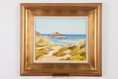 Daniel Girault, Lilot St, MICHEL, oil on canvas; titled on verso