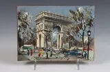 Maurice Louis Legendre, ARC DE TRIOMPHE, circa 1955, Oil on masonite