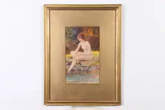 James William Pattison, Eve'S New Friend, Watercolor