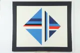 Ilya Bolotowsky, Blue Diamond, Color screenprint