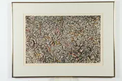 October by Mark Tobey, 1971, Lithograph, sold Nov 2018