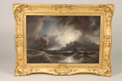 James Wilson Carmichael, A Breezy Day St, Oil on canvas