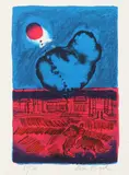 Nissan Engle, Guardian of the City, Color lithograph