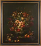 Dutch School, Floral Stilllife, FLORAL STILLLIFE, oil on canvas.
