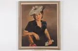 John J. Soble, Portrait of Goldie Zeitlin, PORTRAIT OF GOLDIE ZEITLIN, oil on canvas