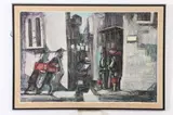 Yossi Stern, Street Scene, Oil on canvas
