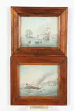 Continental School, Maritime Views: Pair, MARITIME VIEWS: PAIR, watercolor