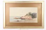 Melbourne H. Hardwick, Along the Shore, Watercolor