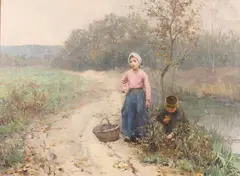 Seymour Thomas, Retour du Bots, Oil on canvas.