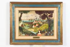 Eurasienne A' la Robe Rose by Alain Thomas, EURASIENNE A' LA ROBE ROSE, oil on canvas, offered Dec 2018