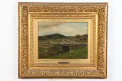 Warren C. Briggs, Cherry Valley, Oil on canvas