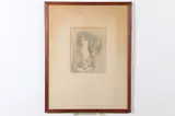 Marie Laurencin, GIRL WITH FLOWERS IN HER HAIR, color lithograph, GIRL WITH FLOWERS IN HER HAIR, color lithograph