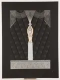Erté, Diamonds and Pearls, Embossed lithograph