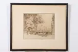 Joseph Pennell, New York from Brooklyn, Etching
