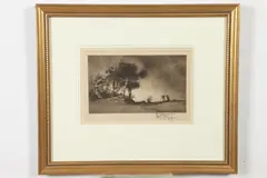 Joseph Knowles, Hikers, Etching
