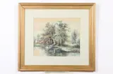 Mary Tiffany, Autumn Landscape, Watercolor