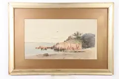 Melbourne H. Hardwick, Along the Shore, Watercolor